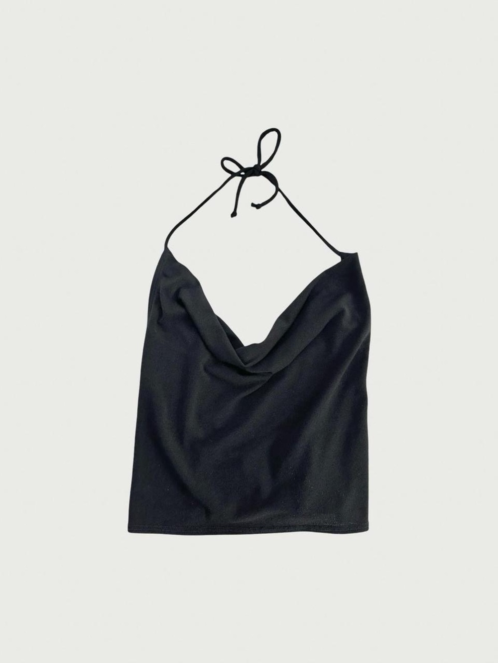Vintage Cowl Neck Open Back Top